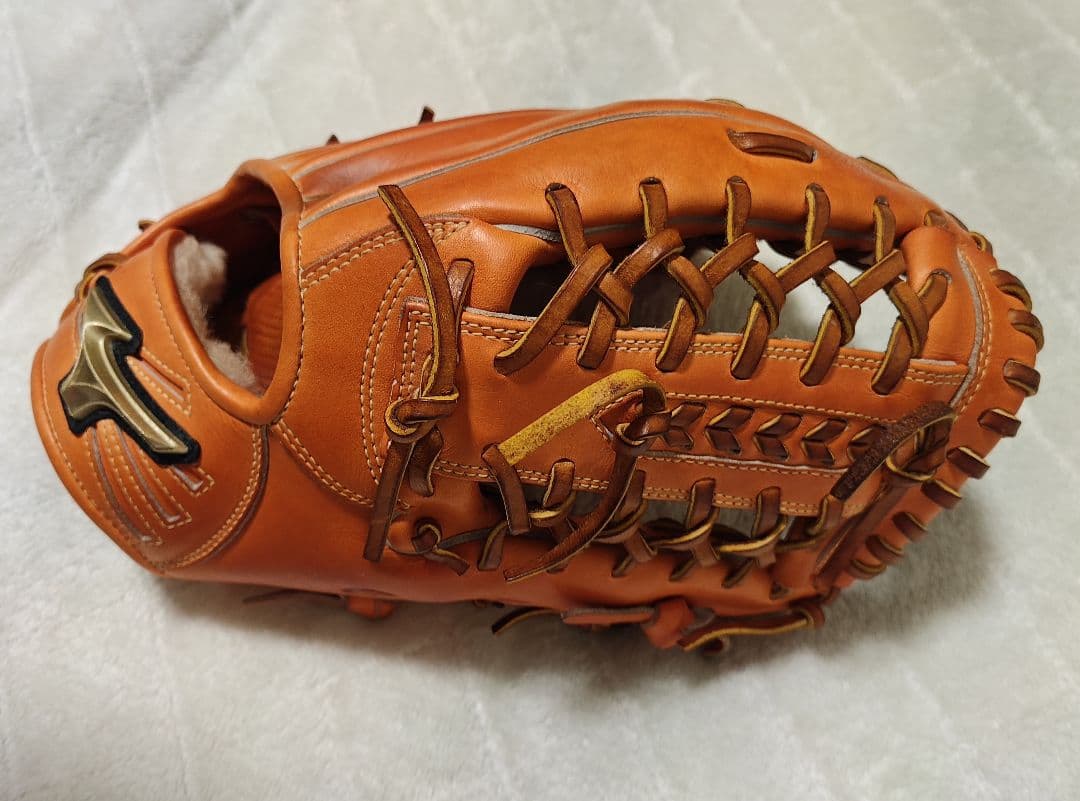 ミズノ 硬式グローブ オレンジ