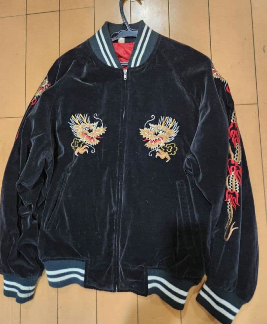 レア80s90s 別珍 スカジャン ヴィンテージ スーベニア 日本製