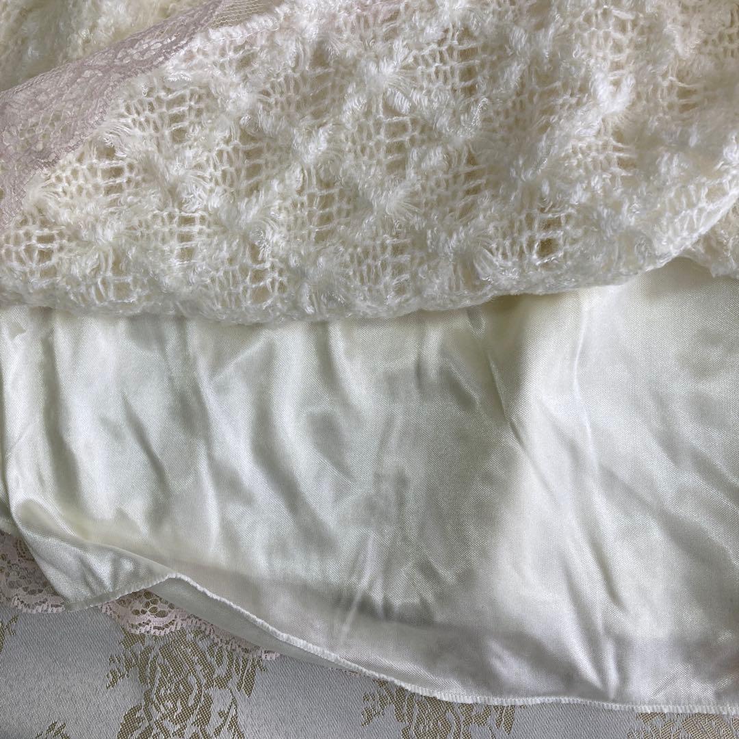 yk2 00 LIZLISA 　希少✨　オフショルダー　リボン　レースニット