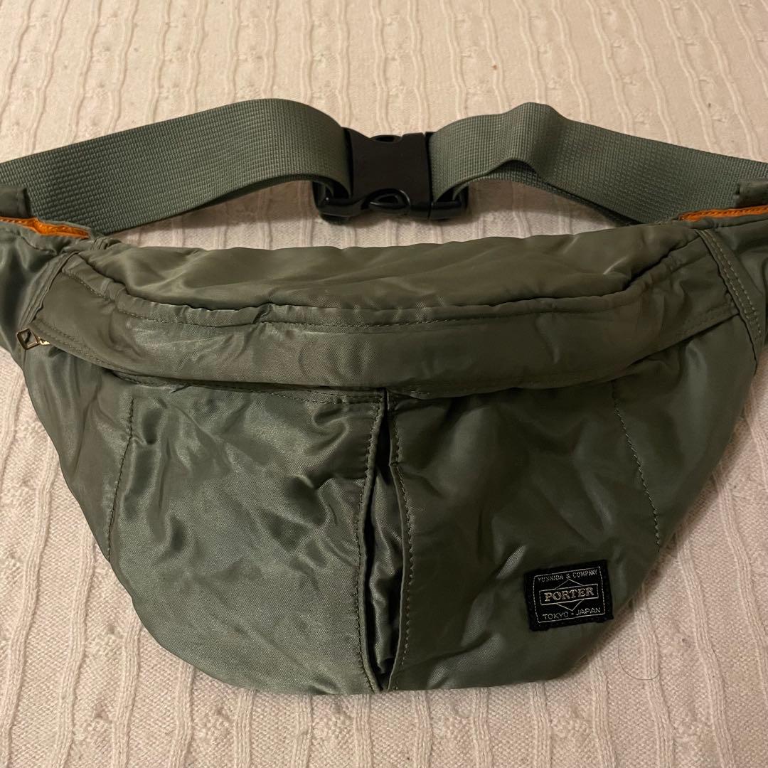 【美品✨】PORTER TANKER ウエストバッグ ボディバッグ カーキ