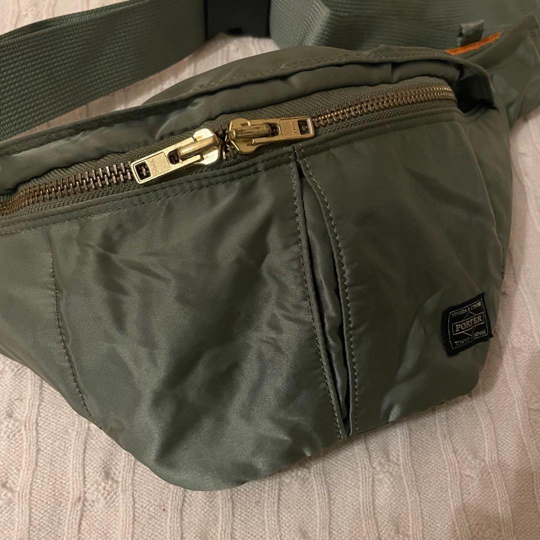 【美品✨】PORTER TANKER ウエストバッグ ボディバッグ カーキ
