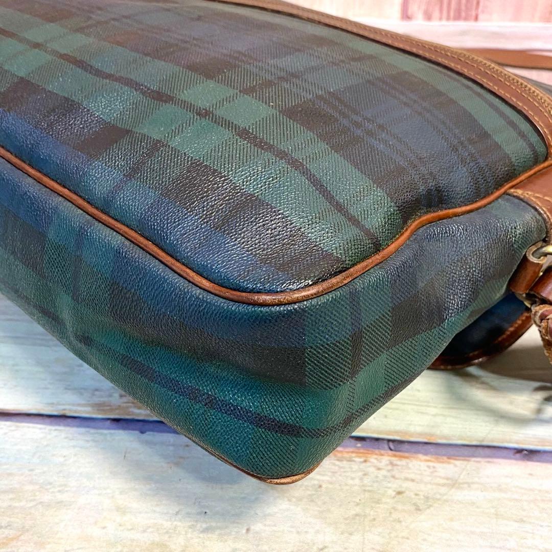 ポロラルフローレン　メッセンジャーバッグ　ショルダーバッグ　斜め掛け　チェック柄