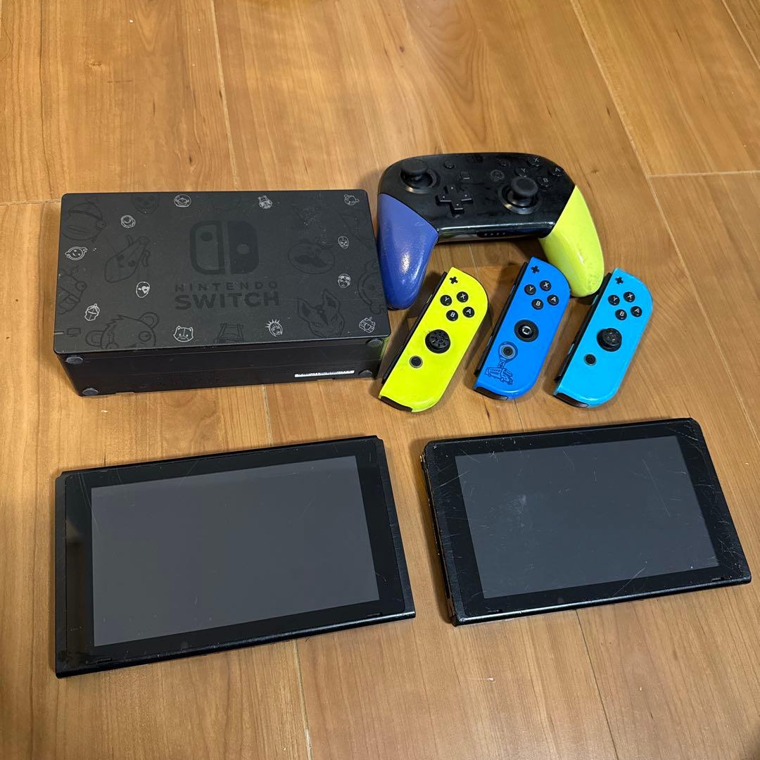 Nintendo Switch 本体 2台セット ジョイコン付き　全てジャンク品
