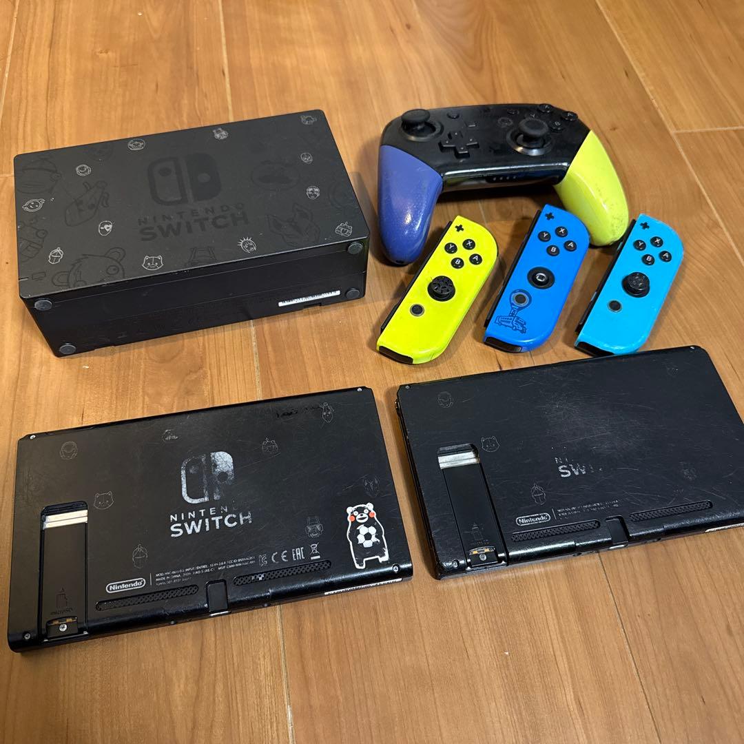 Nintendo Switch 本体 2台セット ジョイコン付き　全てジャンク品