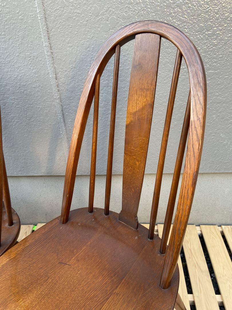 【3脚所持】②飛騨産業 ダイニングチェア ボウバック ヴィンテージ