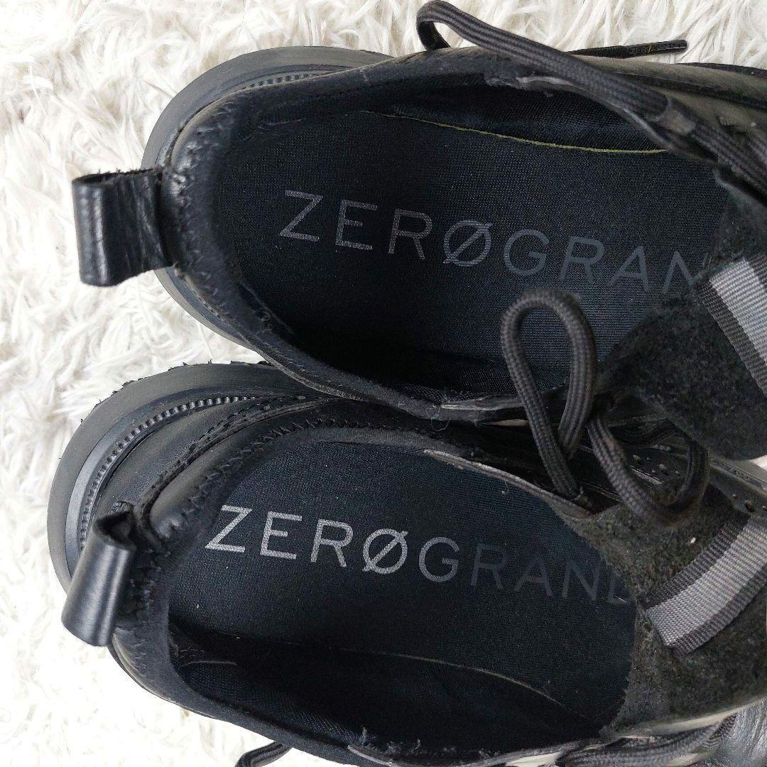 4.18万 コールハーンゼログランド WFAウィングチップ 厚底レザースニーカー