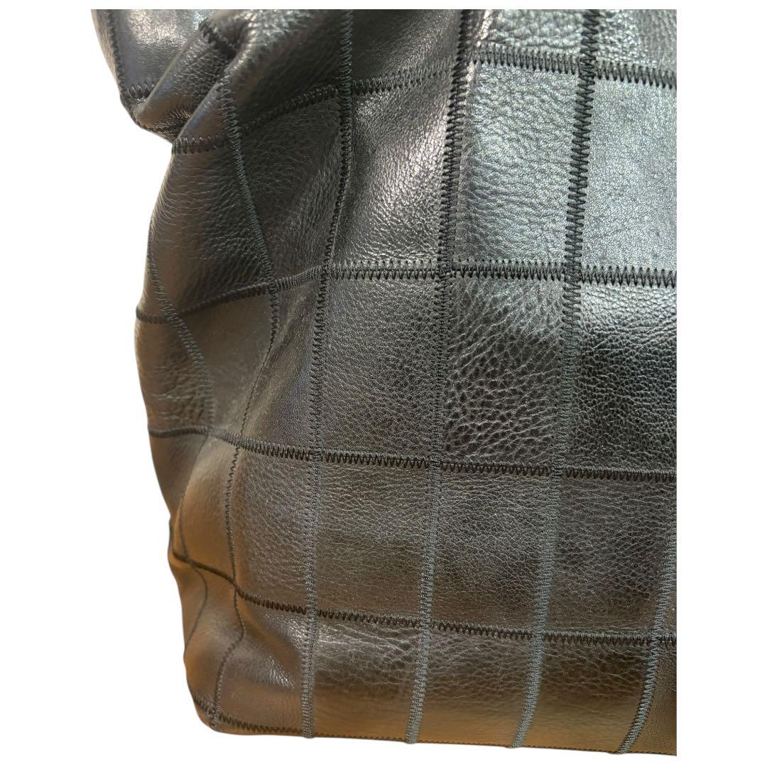 TRION トライオン　トートバッグ パッチワーク パネルレザー ビジネスバッグ