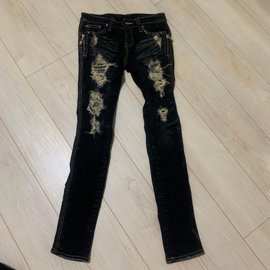 d.i.a. ダメージスキニーデニム 24インチ、平成ギャル　y2k