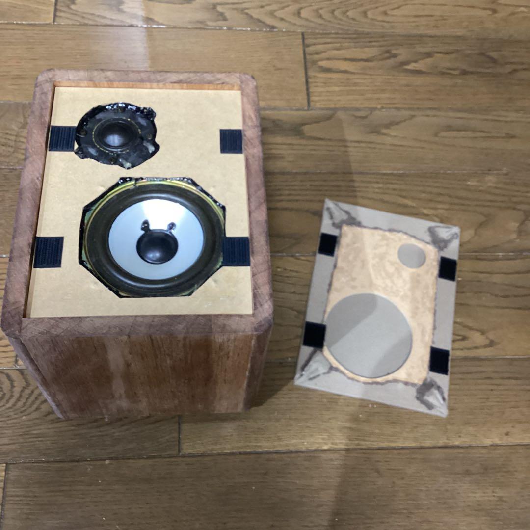 ビンテージ風自作スピーカー　10㎝2wayオイル仕上げで香しき世界