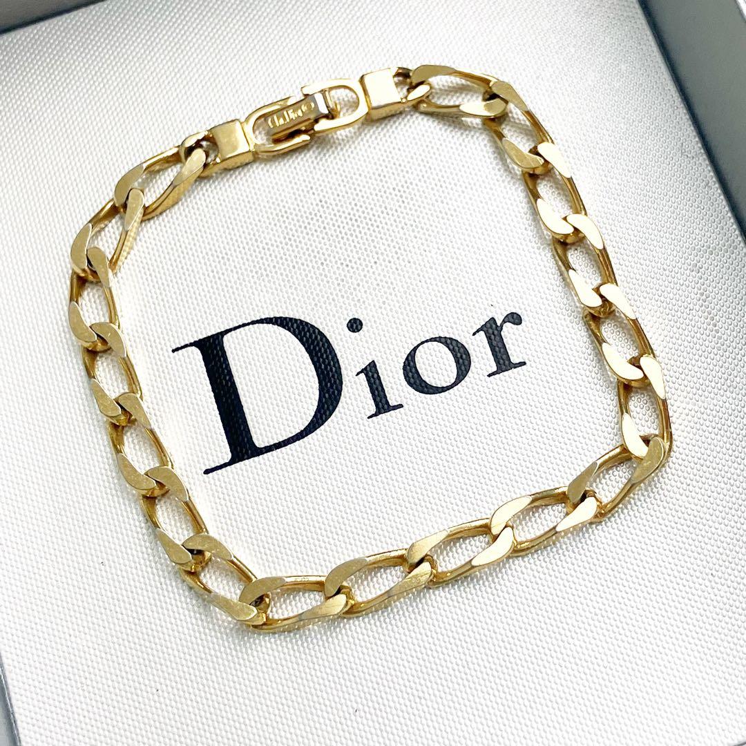 美品✨ クリスチャン　ディオール　ブレスレット　喜平　チェーン　ゴールド　希少