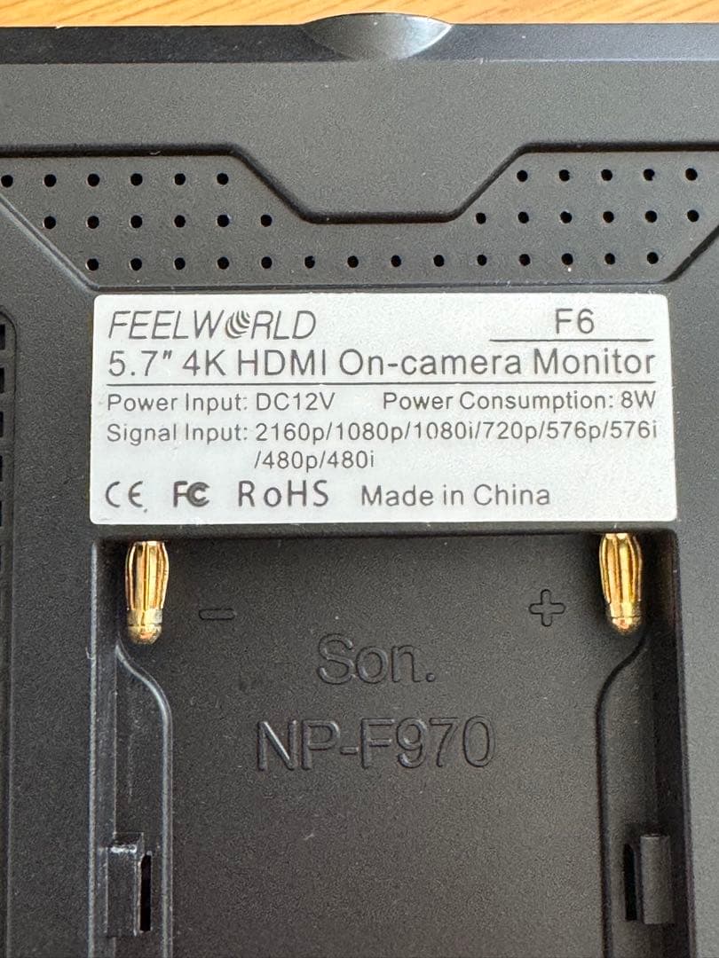 毎日値下げ FEELWORLD F6 5.7インチ 4K HDMIモニター