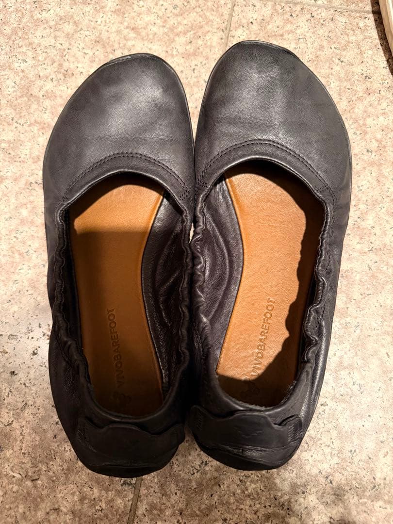 【EU37インチ23.5cm】Vivobarefootバレエシューズ