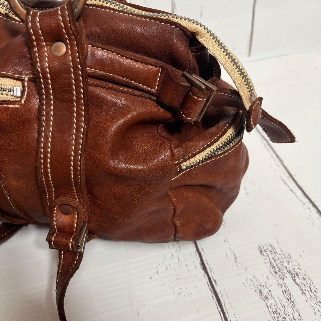 REALMIND LILY FORO リアルマインド　ミニボストン 馬革　ヌメ