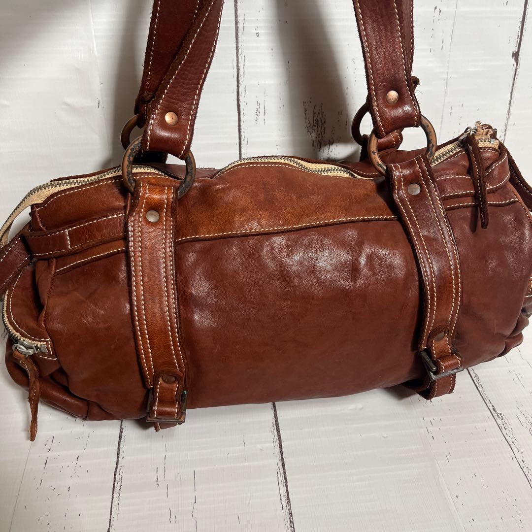 REALMIND LILY FORO リアルマインド　ミニボストン 馬革　ヌメ