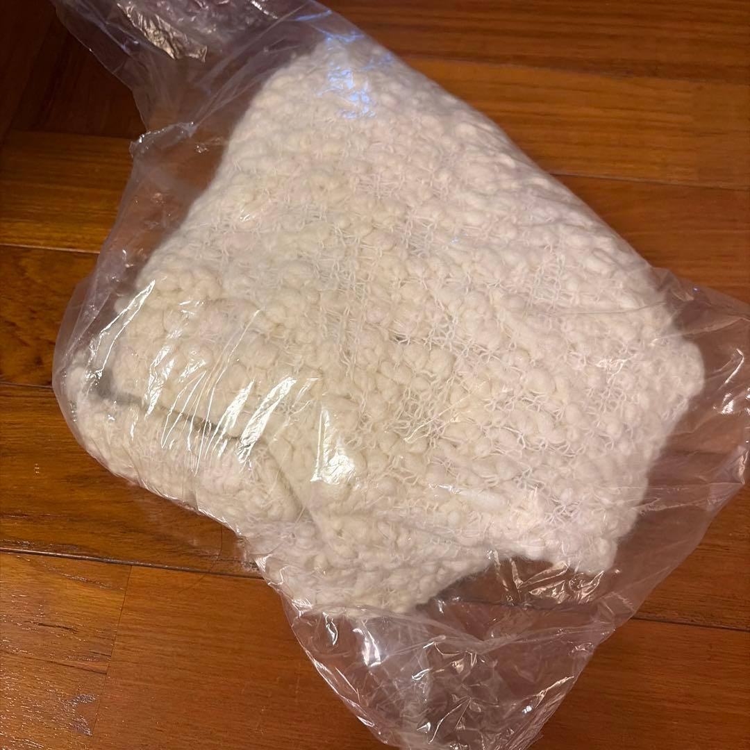 シェリエ bijou button bubble cropped knit