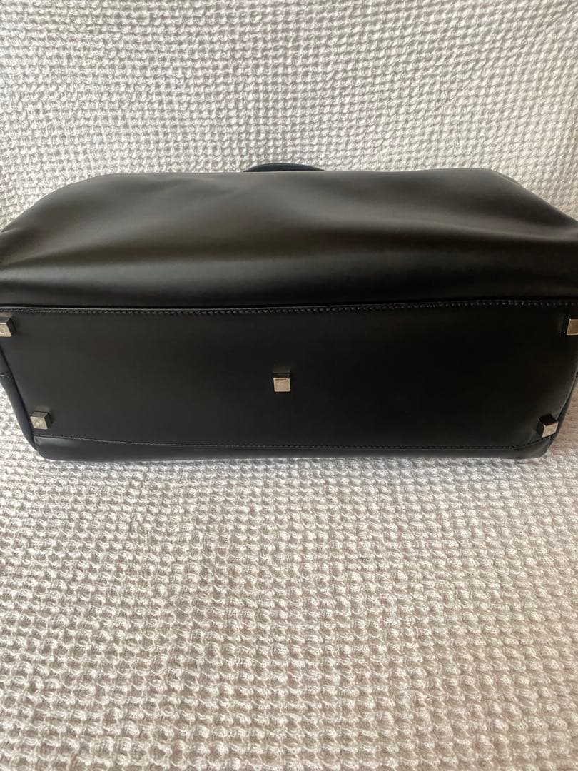 GUCCIボストンバッグ レザー/BLK/無地