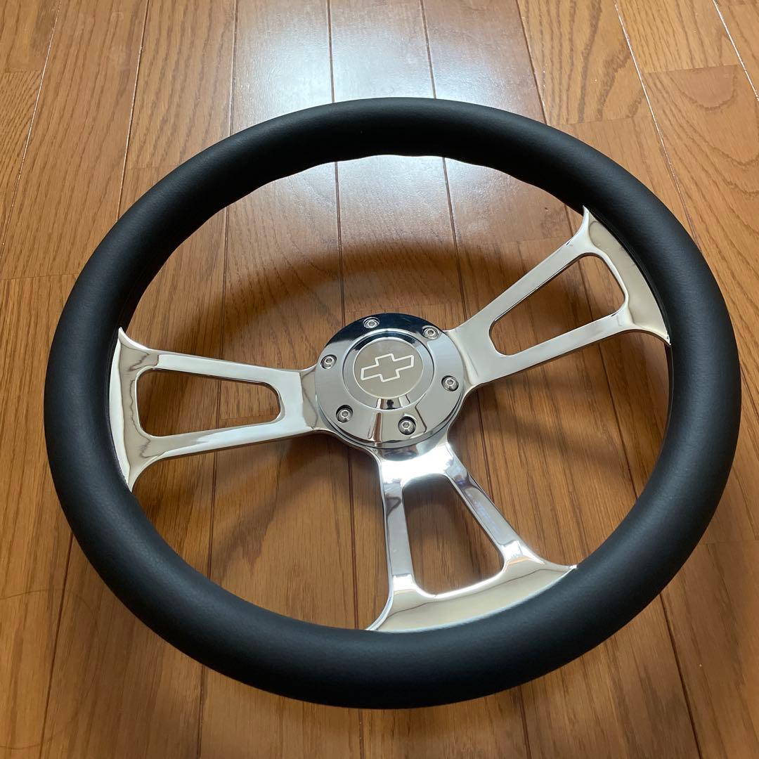 ハンドル ステアリング ホイール ビレット 黒