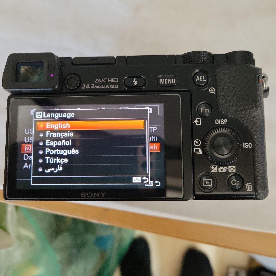 SONY α6000 ダブルレンズ 50mm F1.8 海外仕様 日本語なし