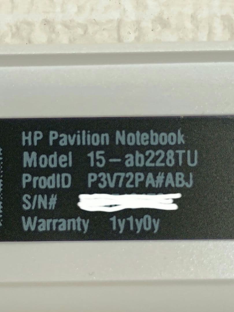 & HP Pavilion 15-ab228TU Corei5 メモリ8GB