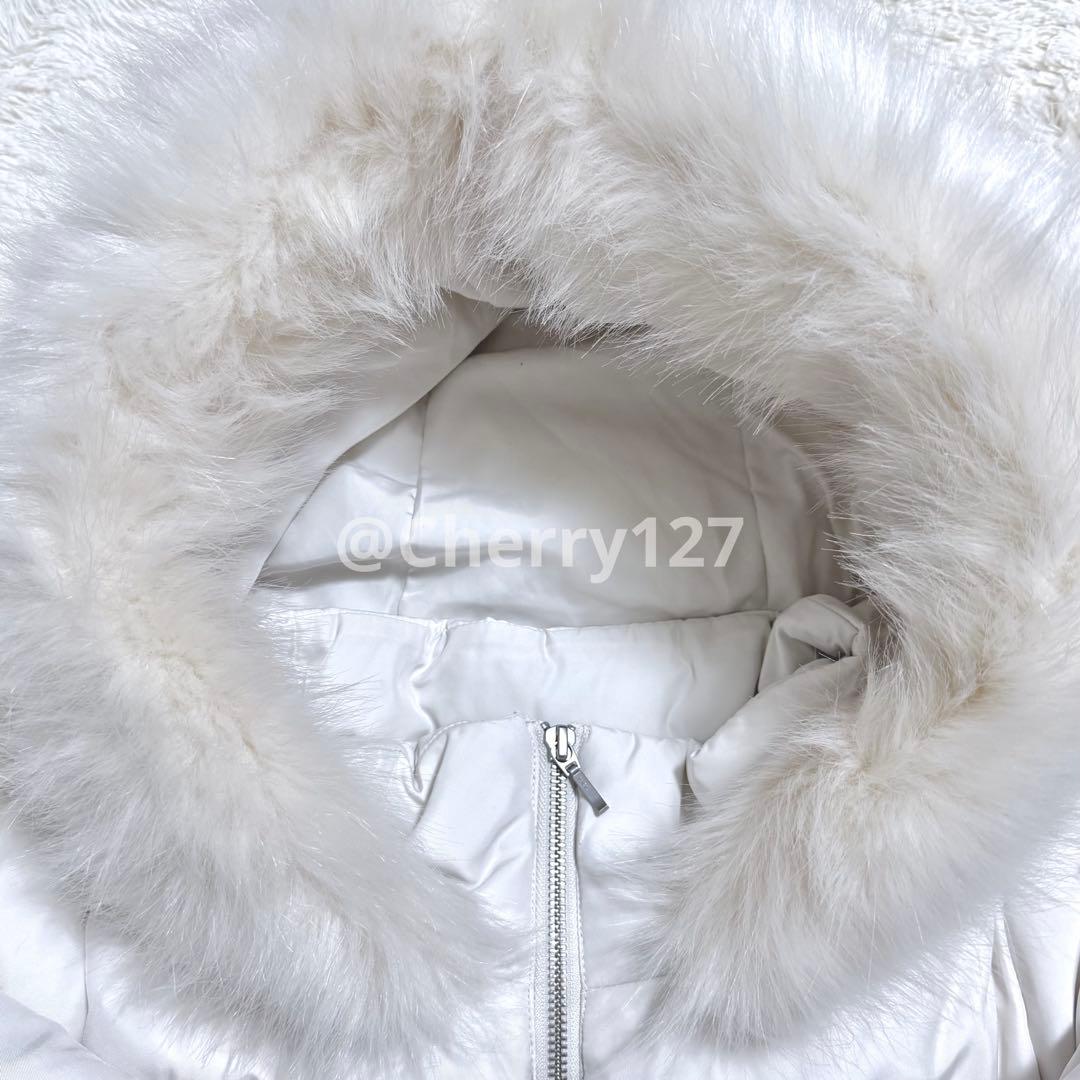 美品 RESEXXY リゼクシー ファー ダウンコート ホワイト 白 レディース