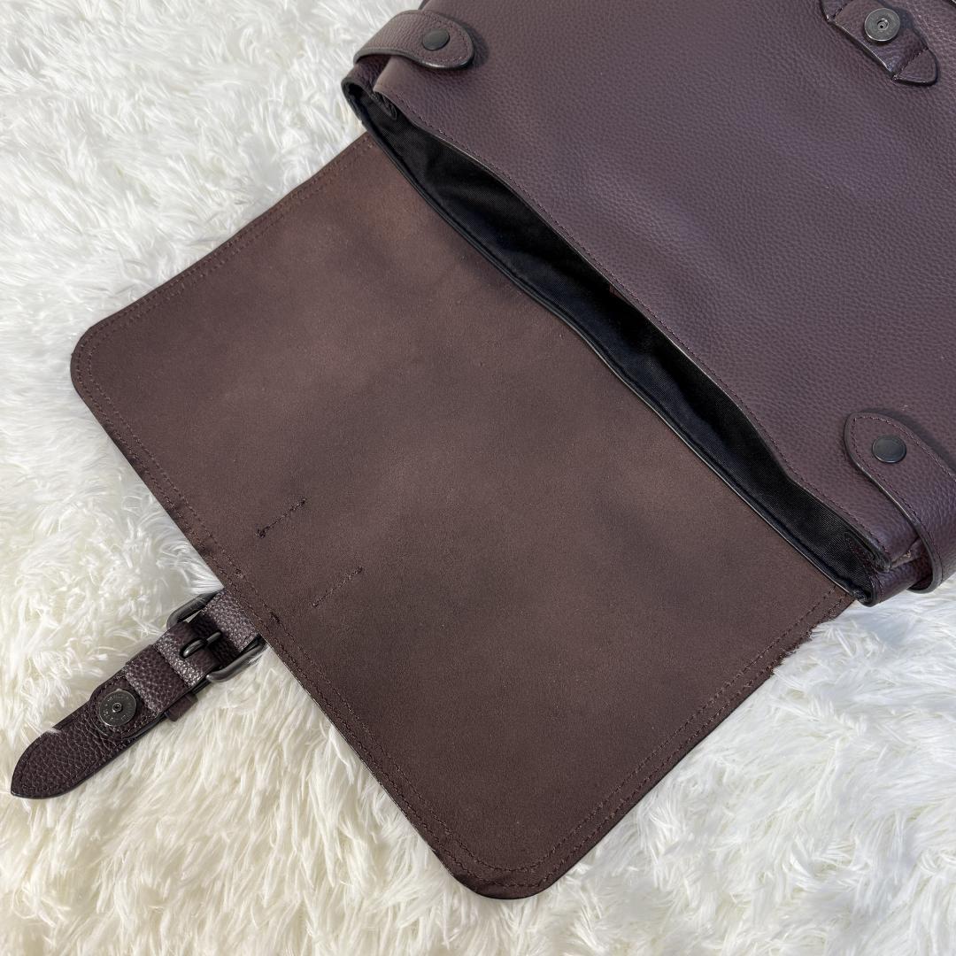 【極美品】コーチ ハドソン メッセンジャー ダークブラウン 2WAY 30623