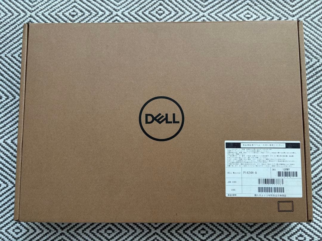 【美品】DELL ポータブル薄型モニター 本体 P1424H