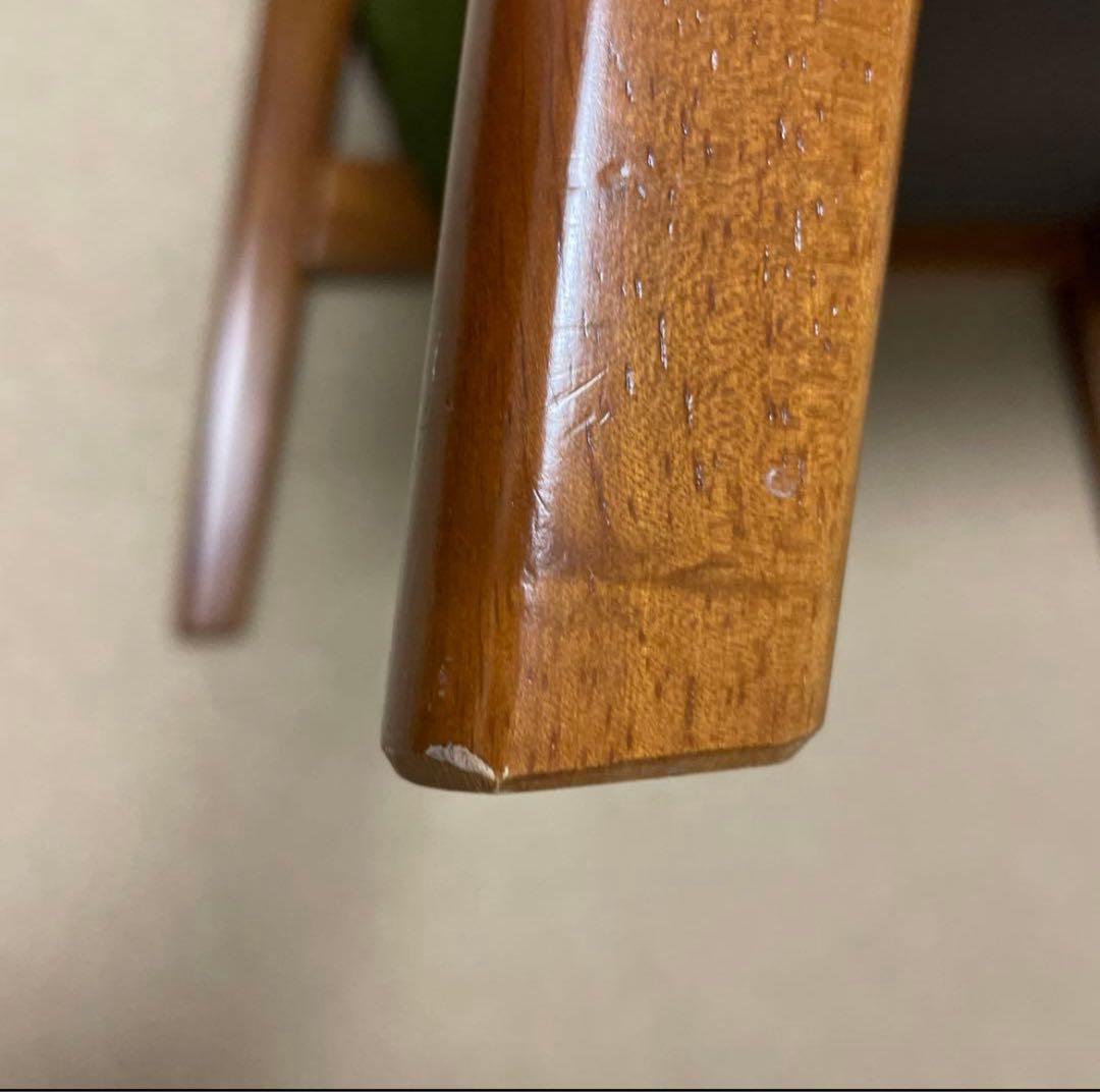 年末大特価！カリモク60 Kチェア　1シーター　イス　モケットグリーン　緑