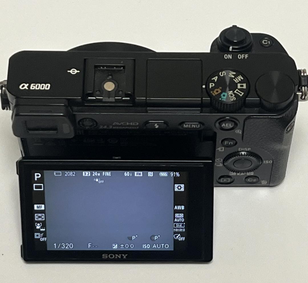 SONY α 6000 ボディ　純正バッテリー・チェンジャー　ケース付