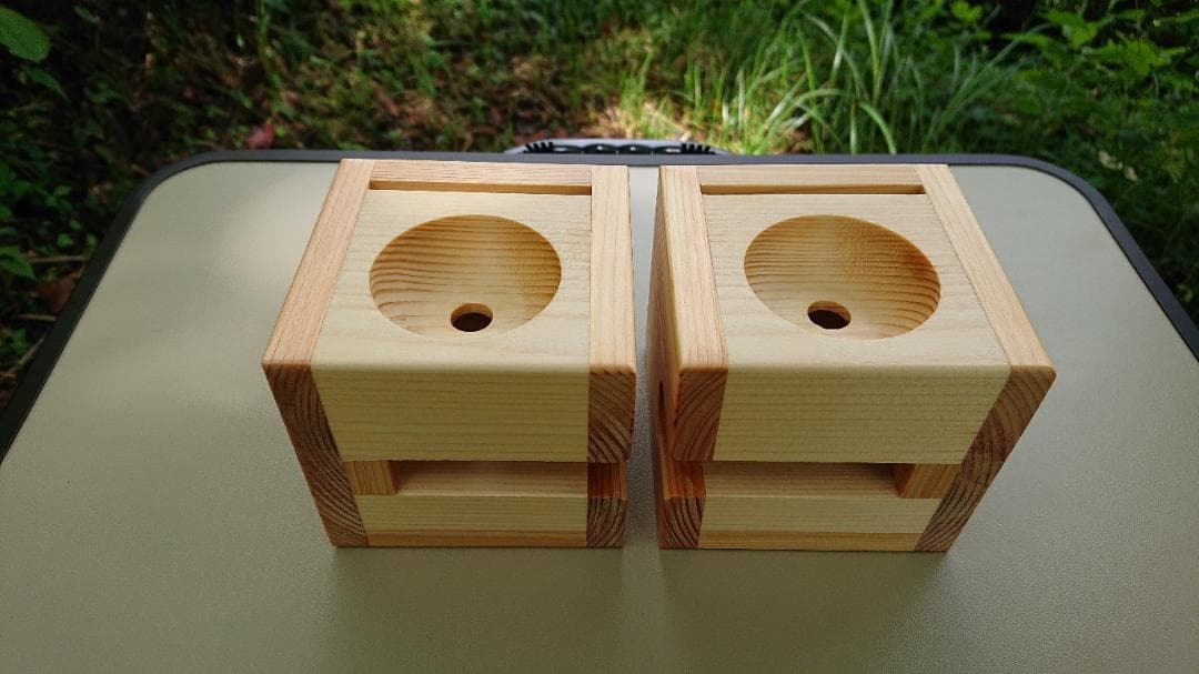 スマートフォン用ステレオ無電源スピーカー　モバイル版