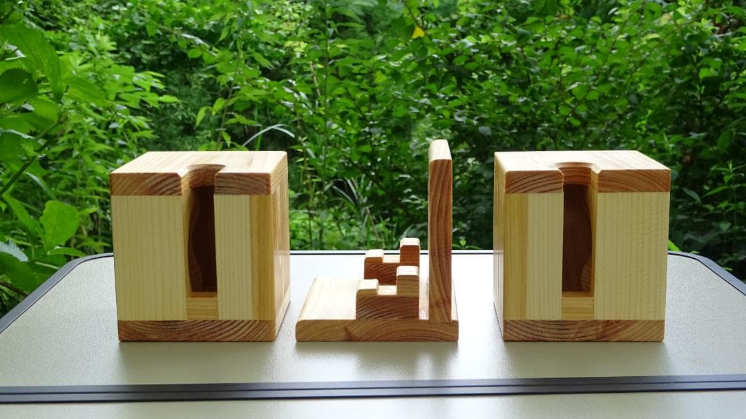 スマートフォン用ステレオ無電源スピーカー　モバイル版