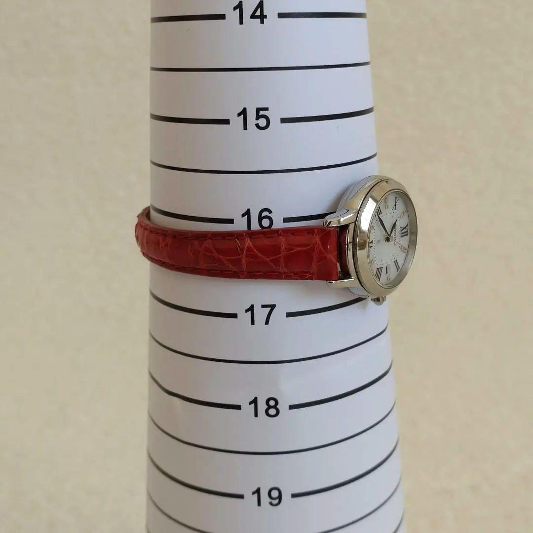 稼働 SEIKO ルキア レディース 腕時計 電波ソーラー 1Pダイヤ チタン