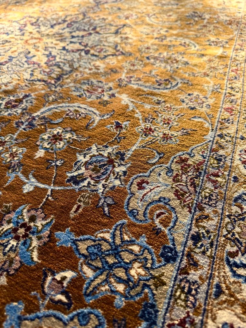 イラン 高級ペルシャ絨毯 大判248×155cm 手織り シルクウール