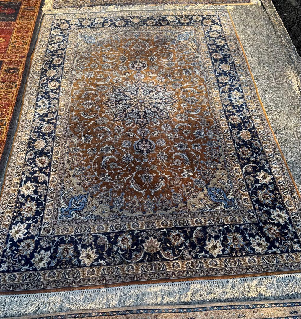 イラン 高級ペルシャ絨毯 大判248×155cm 手織り シルクウール