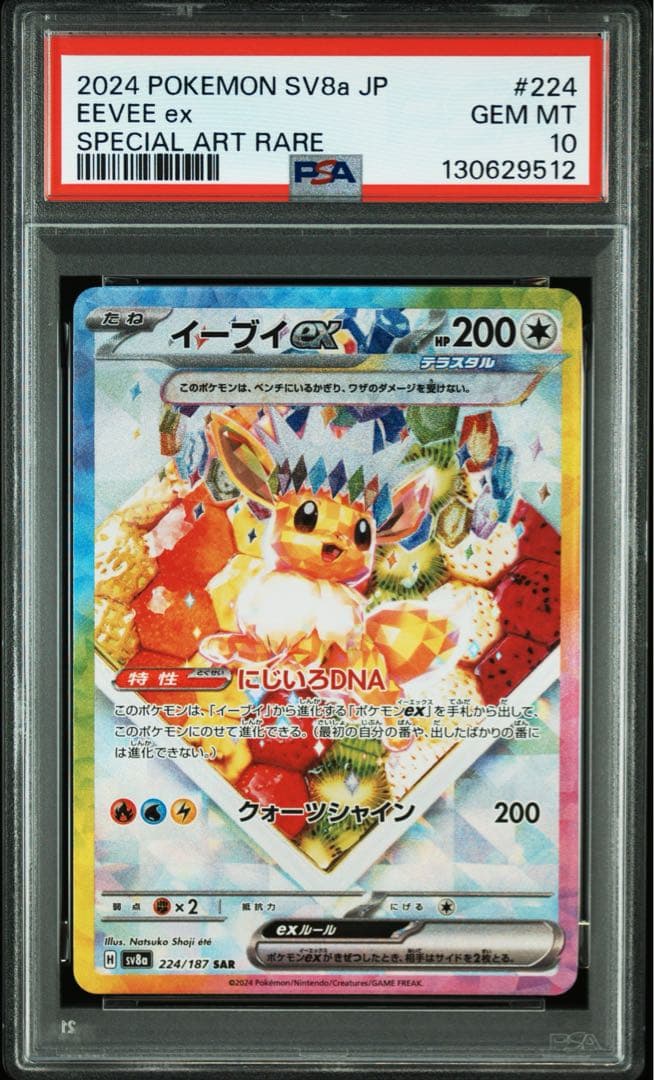 【PSA10連番】ポケモンカード イーブイex SAR テラスタルフェスex