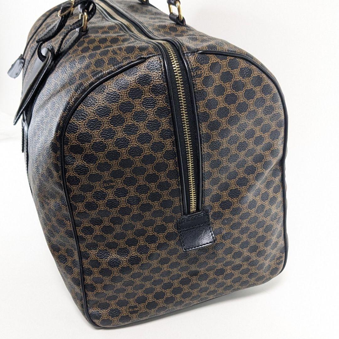 美品　CELINE　セリーヌ　ボストンバッグ　マカダム　トリオンフ　大容量