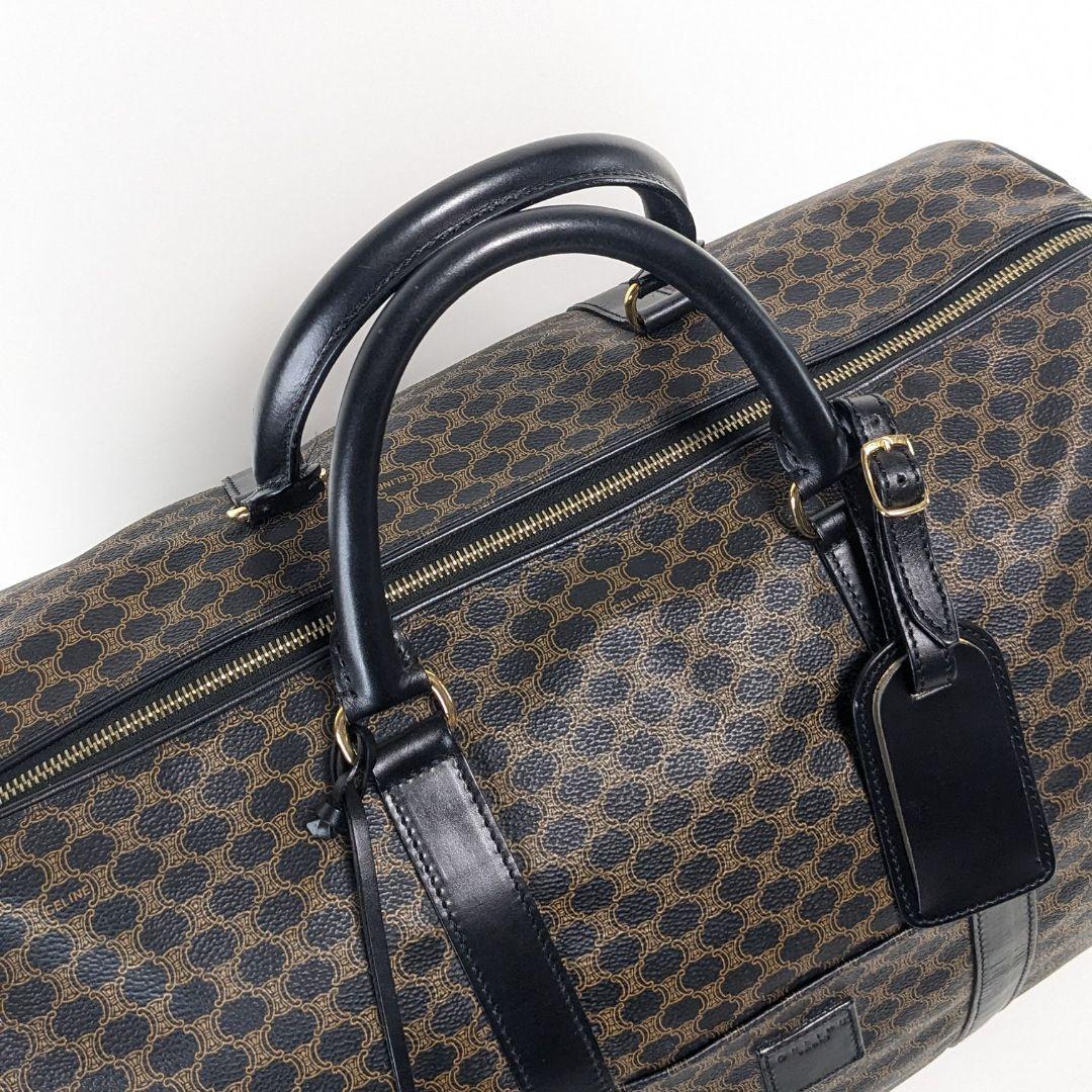 美品　CELINE　セリーヌ　ボストンバッグ　マカダム　トリオンフ　大容量