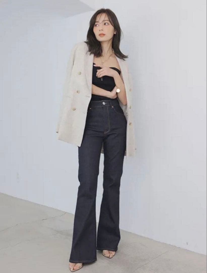 美品【anuans×YANUK】Boots cut flare denim 24