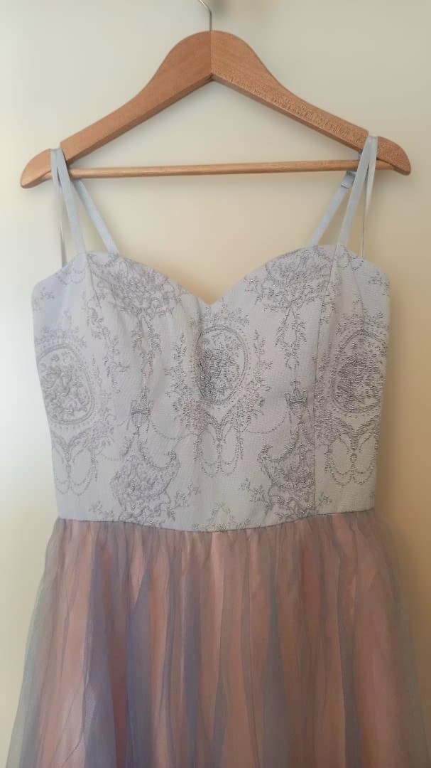 DRESS ROOM AMI　受注生産 カラードレス　グレー・ダスティローズ