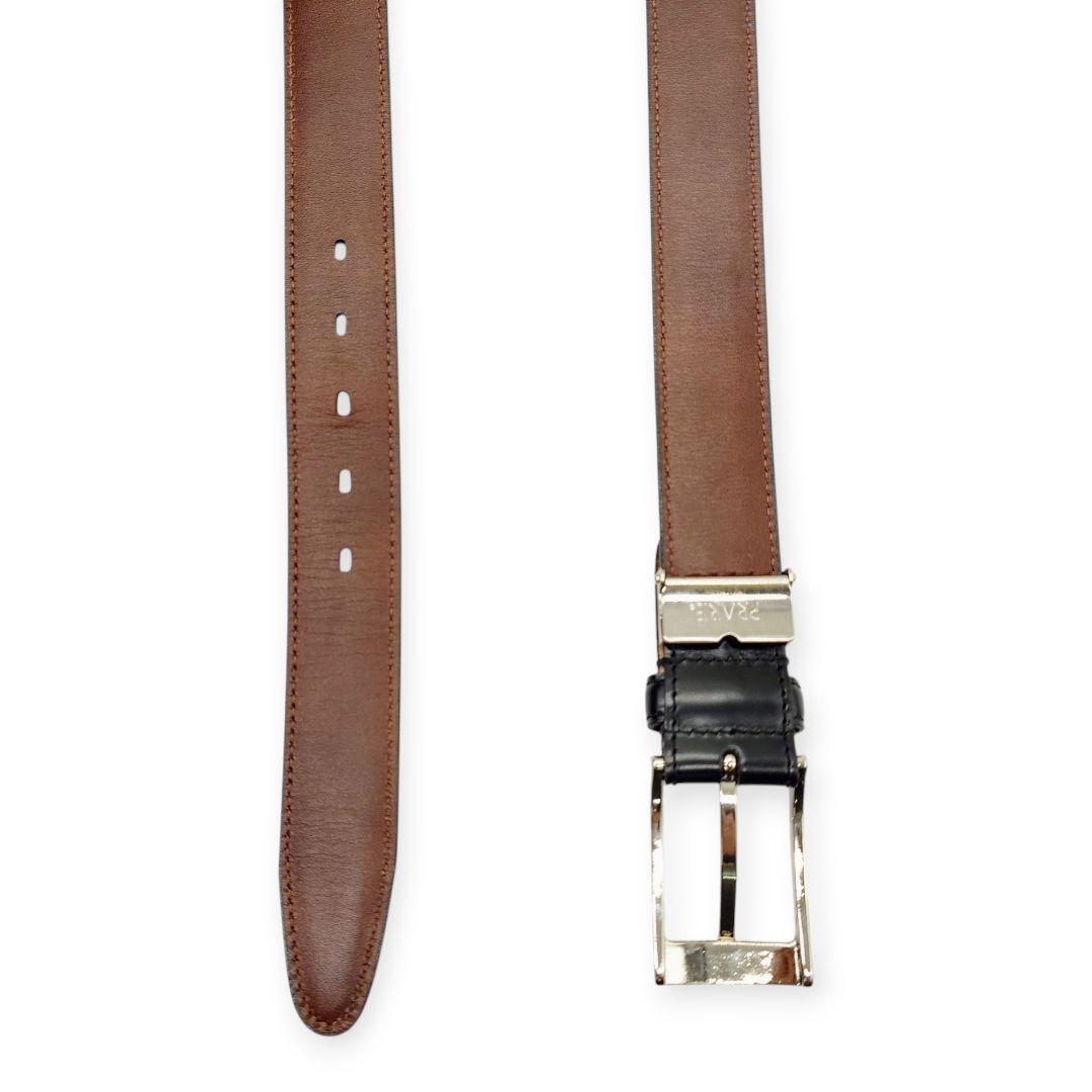 【極美品】PRARE GINZA プレリー銀座 コードバン ビジネスベルト 黒