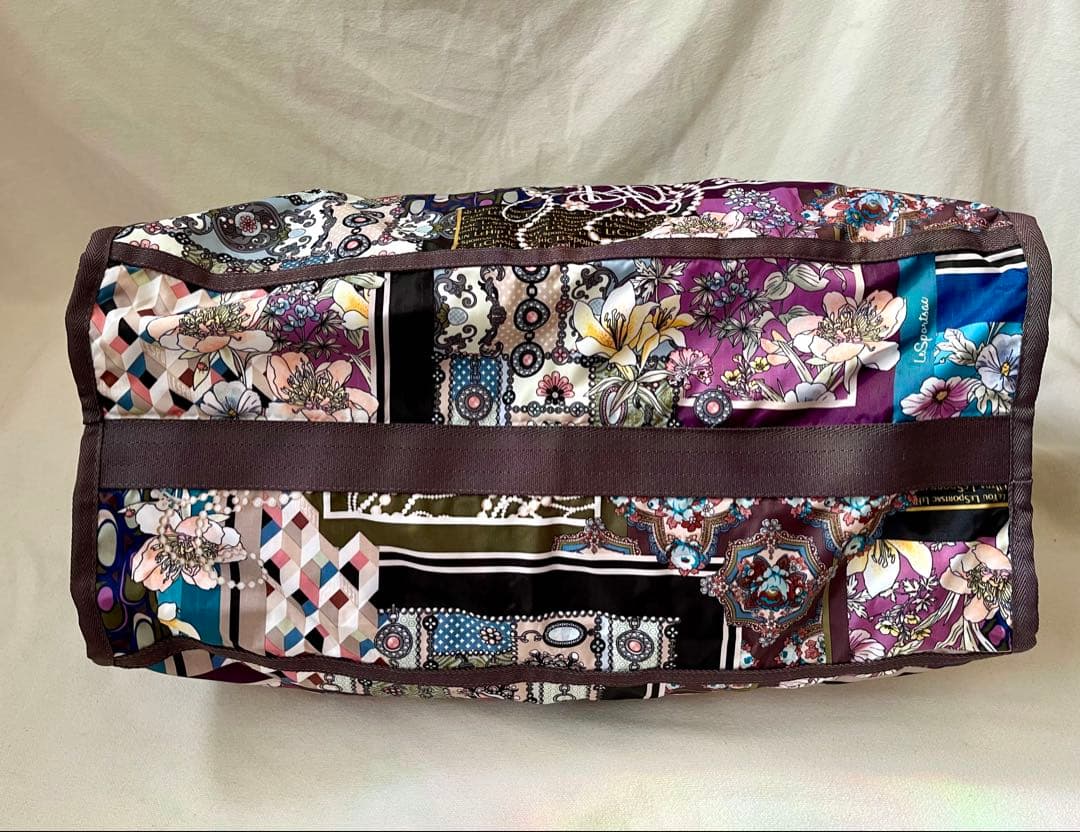 レスポートサック　HERITAGE SCARFAS柄　ラージボストンバッグ　美品