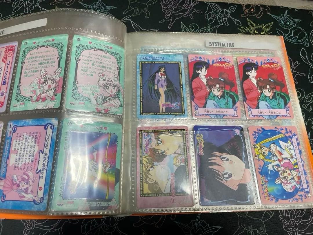 セーラームーン ファイル　ジャンボカード4枚　キラカード4枚　ノーマル一式