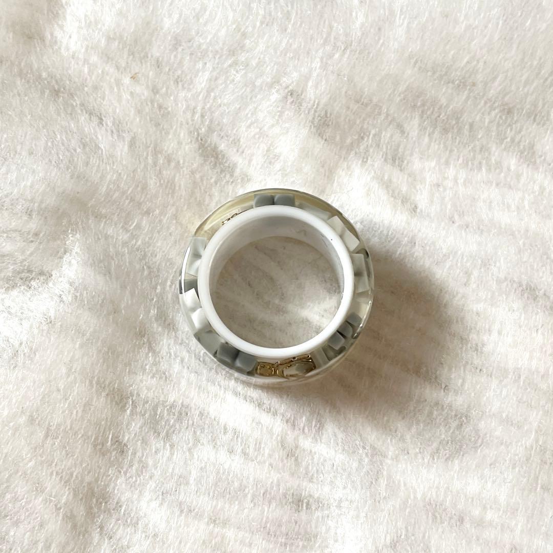 LOUIS VUITTON バーグファランドール リング M 12号 白