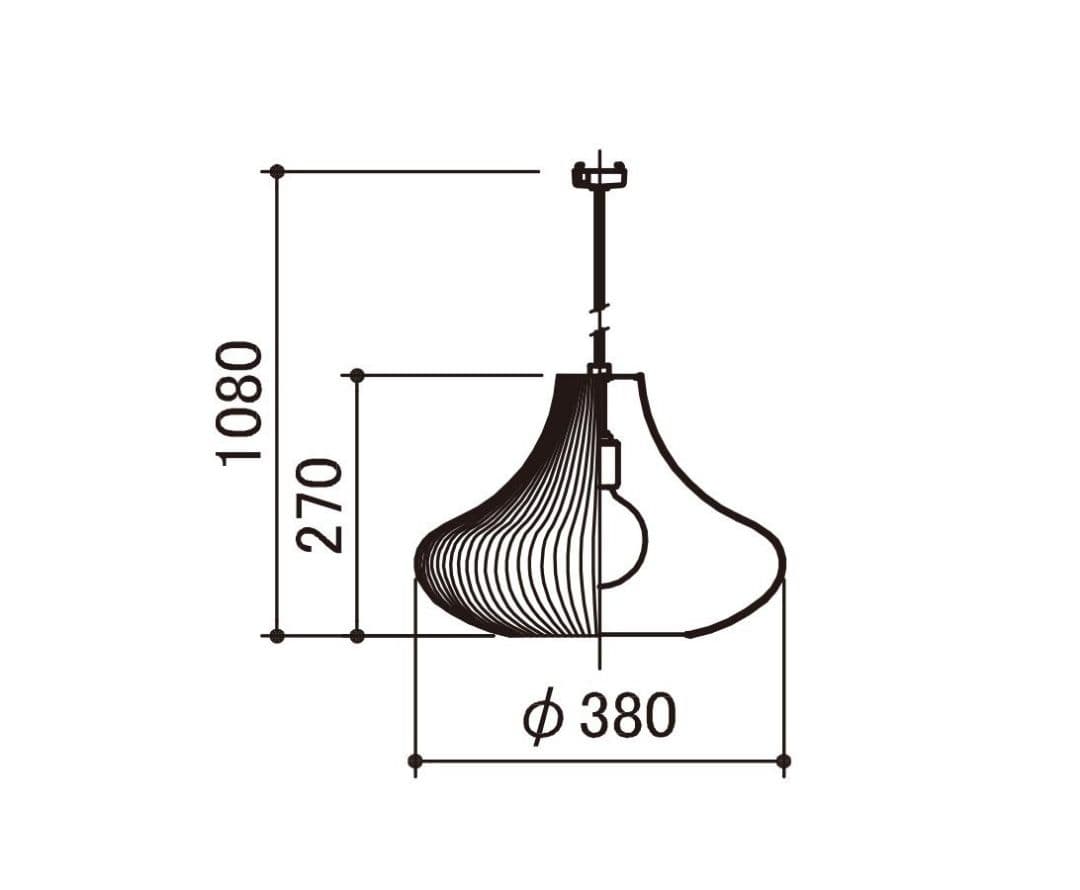 APROZ アプロス/ NEBRASKA ネブラスカ/ペンダントライト WH ④