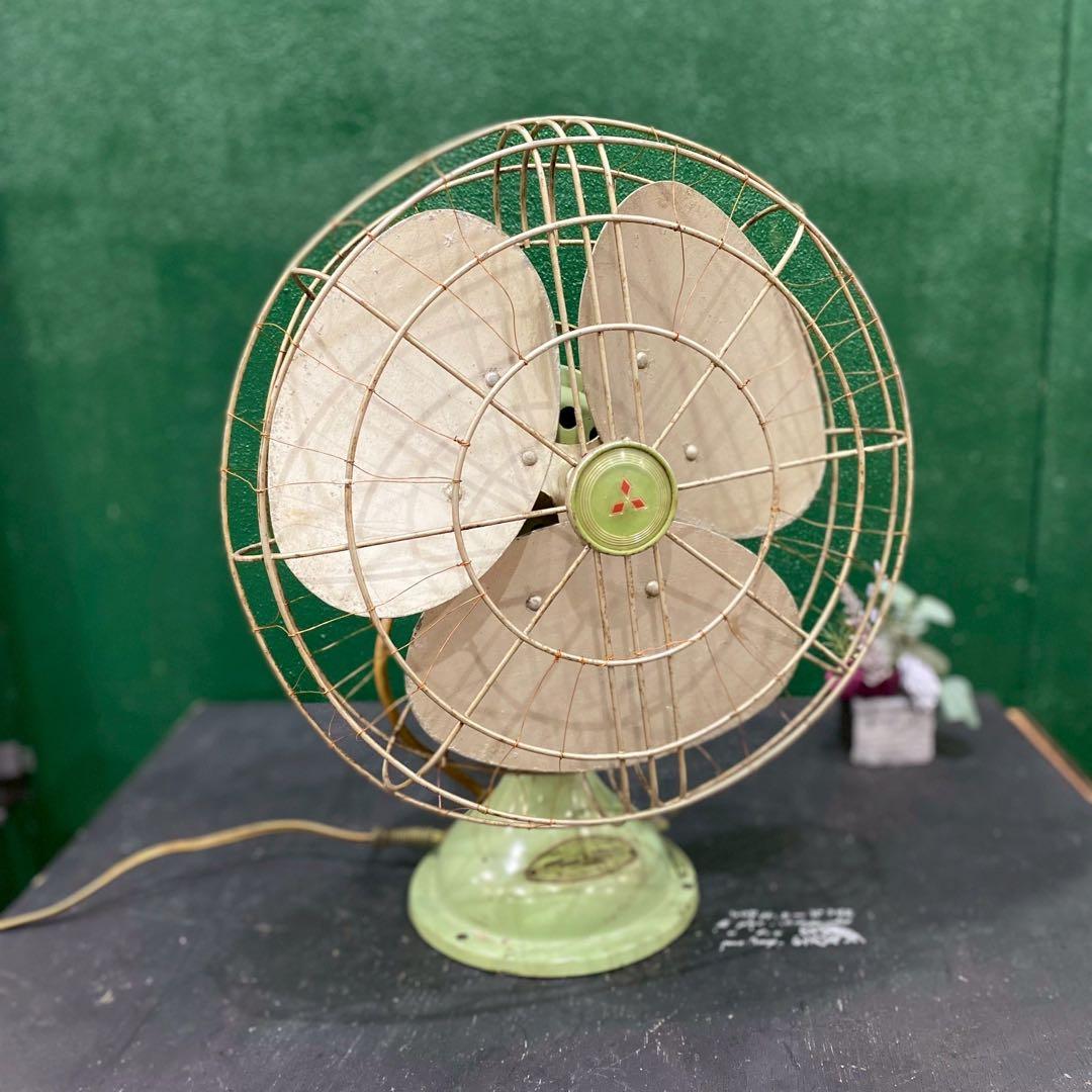 アンティーク 三菱 扇風機 インテリア 昭和レトロ 当時物 ビンテージ