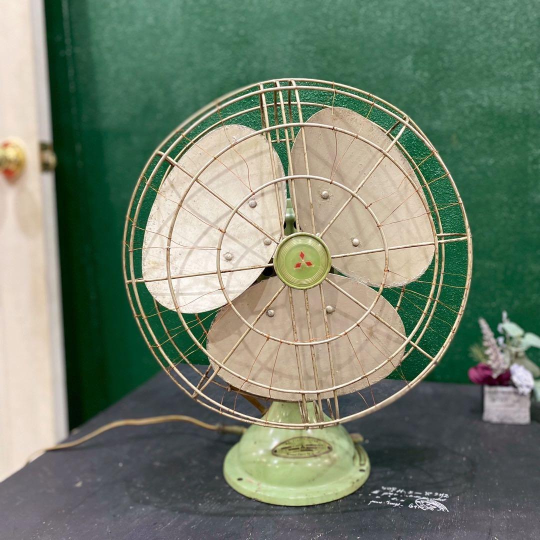 アンティーク 三菱 扇風機 インテリア 昭和レトロ 当時物 ビンテージ