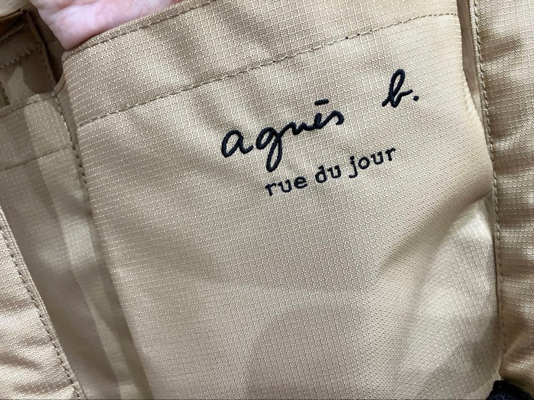【極美品】agnès b. ✖️ アダムエロペ 別注マザーズバッグ ベージュ