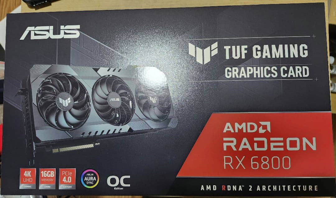 グラフィックボード・グラボ・ビデオカード ASUS TUF Gaming Radeon RX 6800