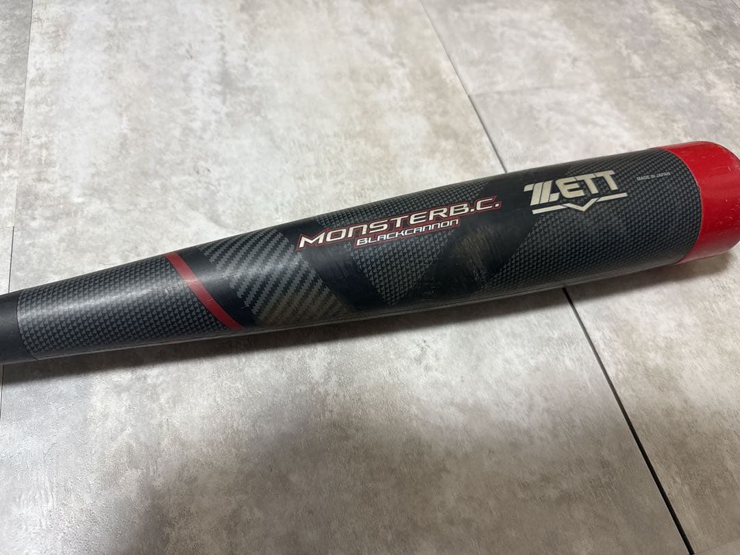 ZETT MONSTERB.C. モンスターブラックキャノン軟式バット 黒/赤
