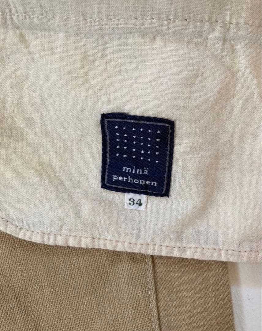 ミナペルホネン　always 34 パッチワーク　デニム