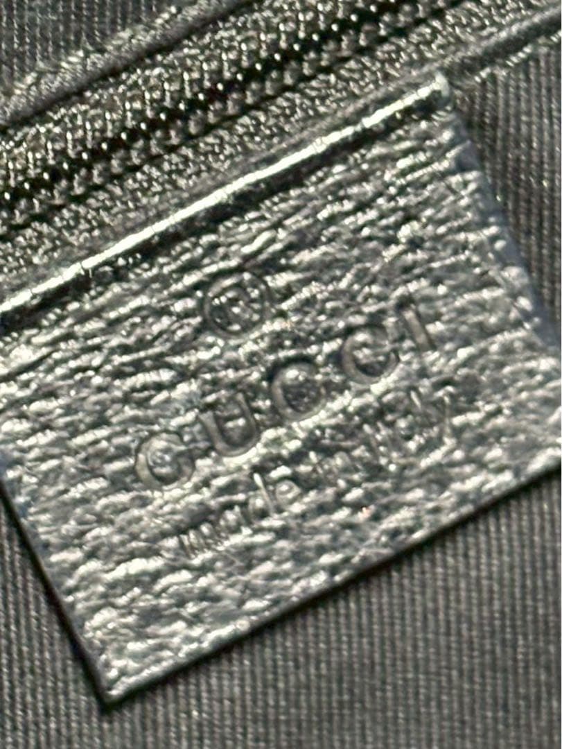 GUCCI グッチ　 ワンショルダーバッグ　バック　gg柄　ブラック　極美品